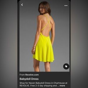 Naven silk babydoll dress in XS